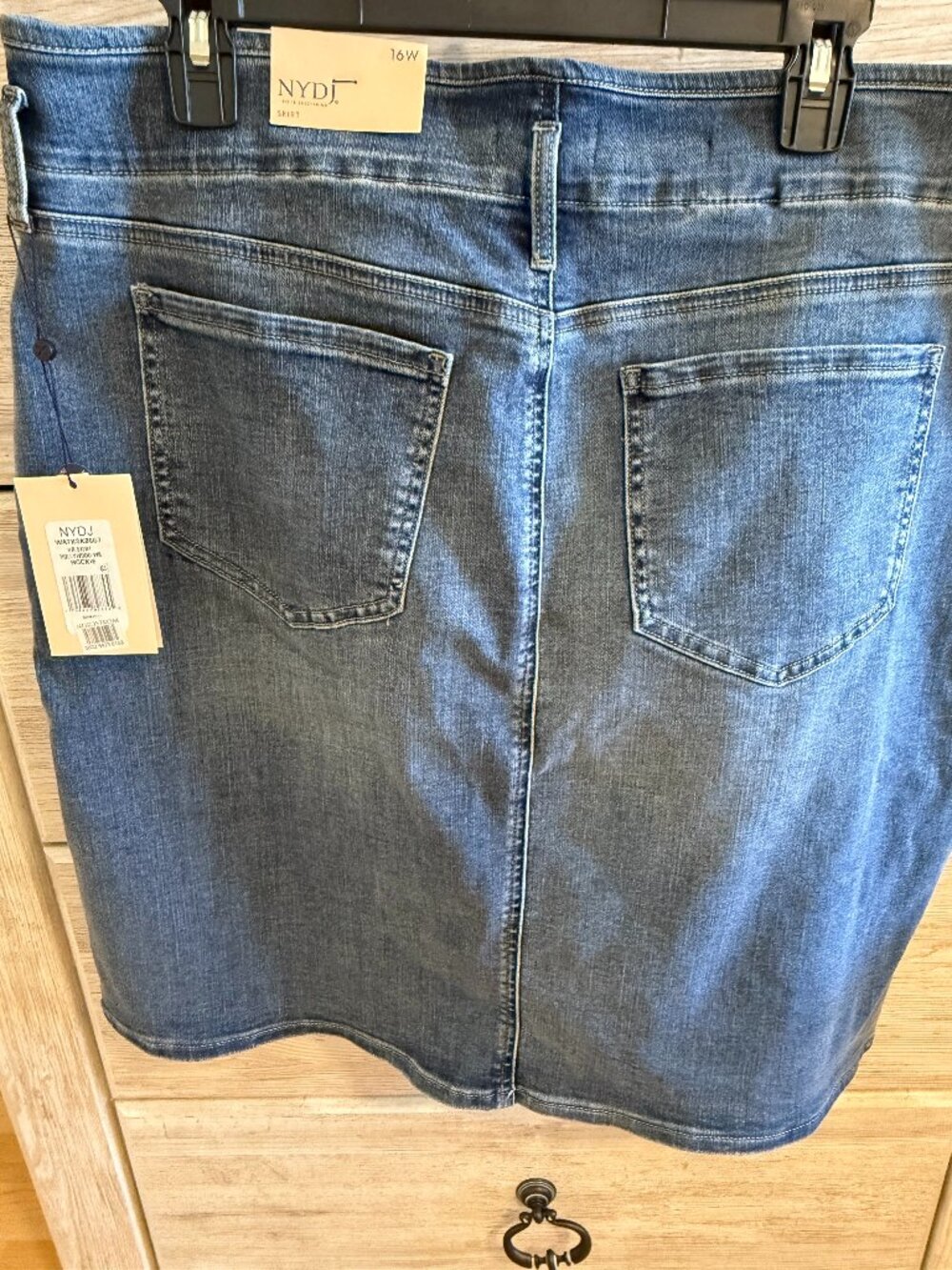 NYDJ Hollywood High Waist Denim Pencil Skirt (Plus)